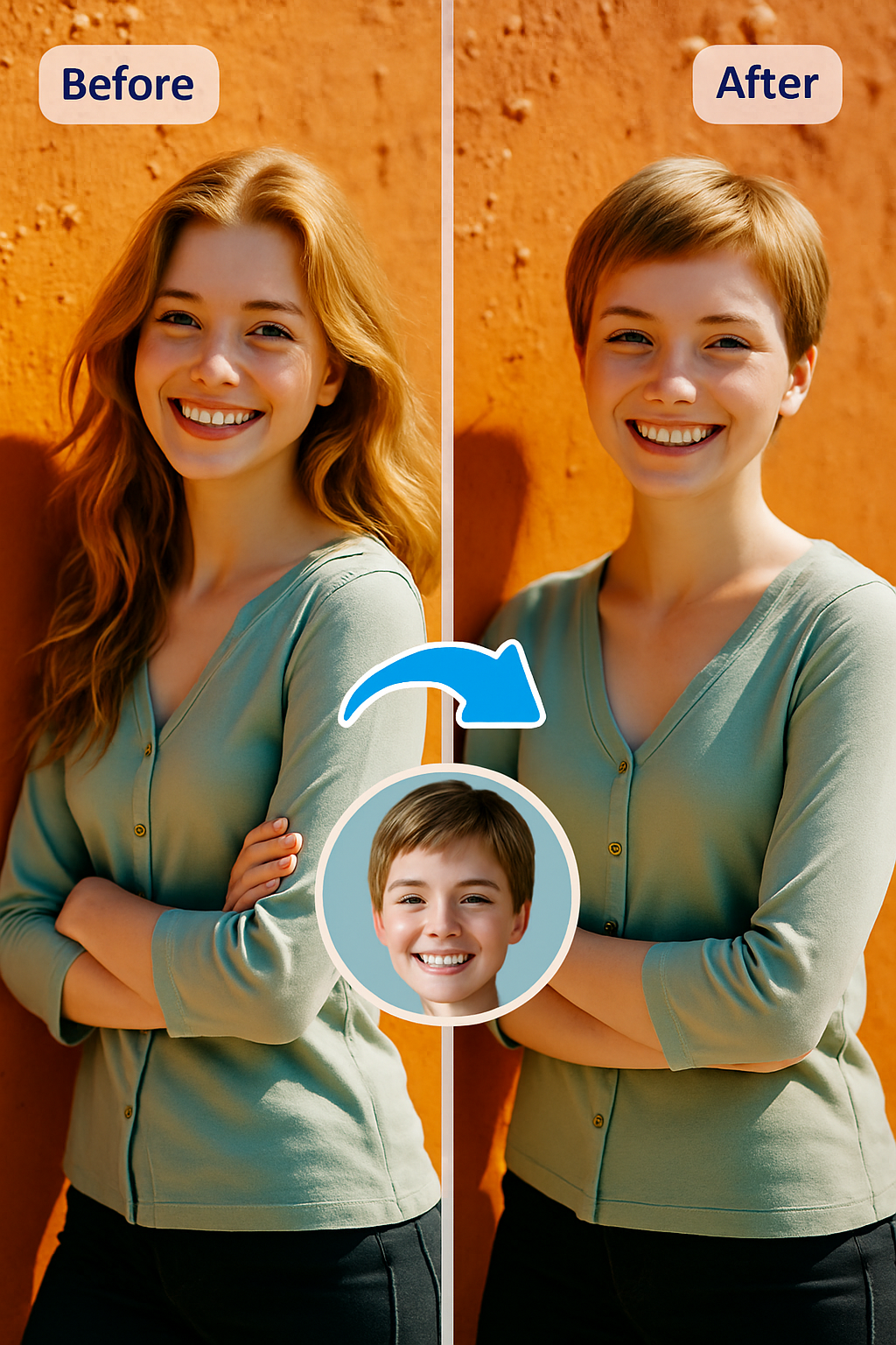 Single face swap workflow preview